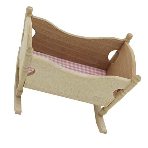 Vaguelly Mini Wiege Modell Für Puppenhaus Miniatur öbel Für Realistische Einrichtung Für Kreative Spielstunden Vaguelly Mini Wiege Modell Für Puppenhaus Miniatur öbel Für Realistische Einrichtung Für Kreative Spielstunden von Vaguelly