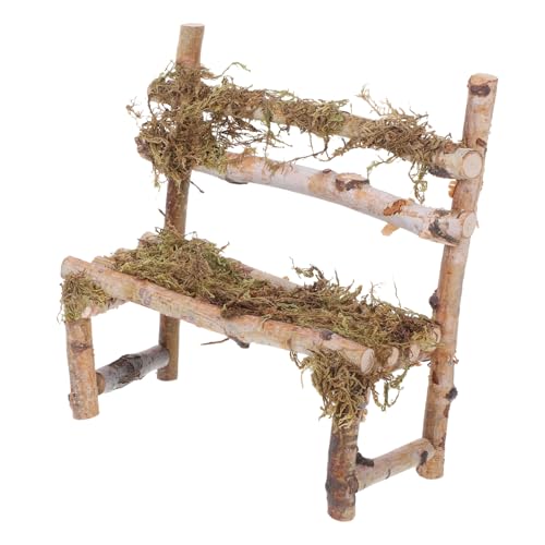 Vaguelly Miniatur-holzstuhl Für Dekorative Szenen Mehrzweck-mikrolandschaft Ornament Fensterdekoration von Vaguelly