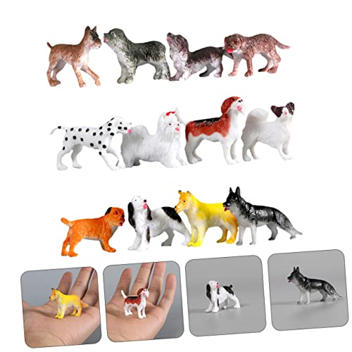Vaguelly Haustier-hundemodelle 12er-Set Spielzeug Für Jungen Und Mädchen Hunde-tierfiguren Spielzeug Für Haustiere Desktop- von Vaguelly