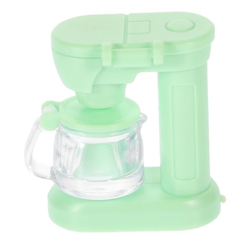 Vaguelly Mini-Kaffeemaschine klein Puppenhaus Puppendekor kaffeekapselmaschine spielzeuge kaffeevollautomat dekoratives Kaffeemaschinenmodell Miniaturgerätemodell Green von Vaguelly