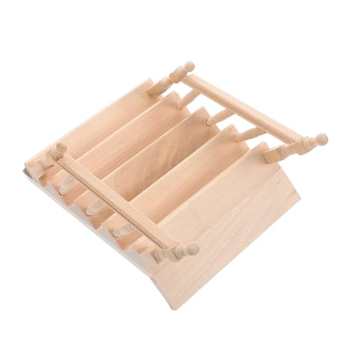 Vaguelly Puppenhaus-miniaturtreppen-Set Mini-treppenzubehör Aus Holz Für Bastel- Und Heimdekorationsprojekte von Vaguelly