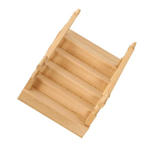 Vaguelly Miniatur-treppen-handlauf-Set Holztreppenmodell Für Puppenhaus Unbemalt Für Bastelprojekte Und Fantasievolles Spielen von Vaguelly