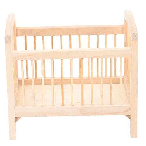 Vaguelly Mini-Möbelmodell kinderzimmerdeko Room Decoration hausdeko Puppen bettchen Miniaturmöbel Miniaturornament Krippenmodell Krippendekor Miniatur-Zubehör Krippe hölzern von Vaguelly