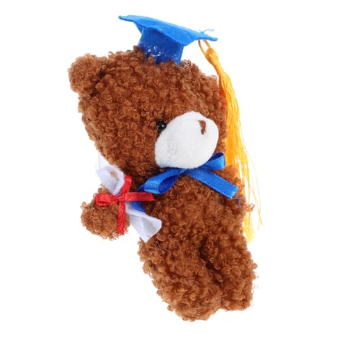 Vaguelly Mini Plüschbär mit Doktorhut Süßes Stofftier für Abschlussfeiern Diy Schlüsselanhänger Dekorationen und zur Graduierung Vaguelly Mini Plüschbär mit Doktorhut Süßes Stofftier für Abschlussfeiern Diy Schlüsselanhänger Dekorationen und zur Graduierung von Vaguelly