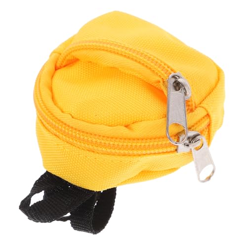Vaguelly Mini Rucksack Modell aus Dekoratives Puppenhaus Zubehör Lange Haltbarkeit für DIY Projekte Fotorequisite Mini Schulranzen für Puppen von Vaguelly