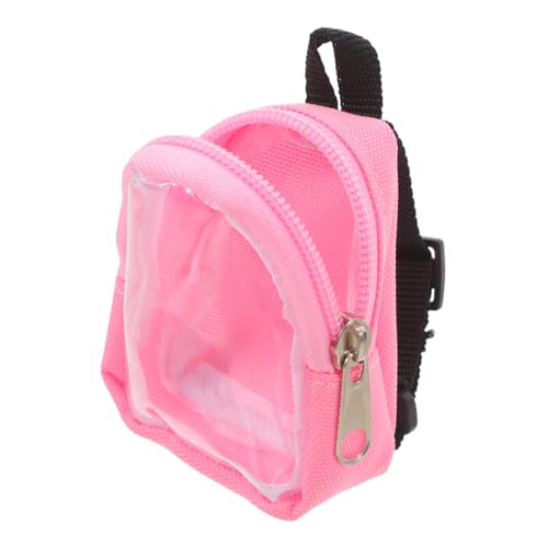 Vaguelly Mini-Rucksack Rucksack Für Spielzeugrucksack Bubble-Rucksack Plüsch Rucksack Büchertasche Für Kleinkinder Buch Geldbörse Kleine Rucksack-geldbörse Tanzrucksack Plastik Rosa von Vaguelly