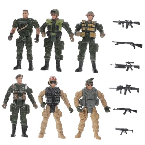 Vaguelly Mini Soldaten Modell Kleine Militärische Actionfiguren Kunststoff Soldaten Figuren Für Sammler Display Und Fantasiespiele Desktop Deko Vaguelly Mini Soldaten Modell Kleine Militärische Actionfiguren Kunststoff Soldaten Figuren Für Sammler Display Und Fantasiespiele Desktop Deko von Vaguelly
