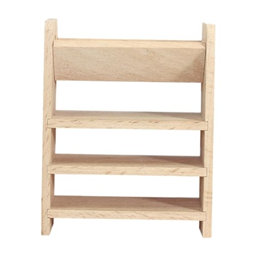 Vaguelly Mini Storage Regal Filigrane Aufbewahrung Detailreiches Puppenzimmer Zubehör Kreative Dekoration für Kinderzimmer und Miniaturszenen von Vaguelly