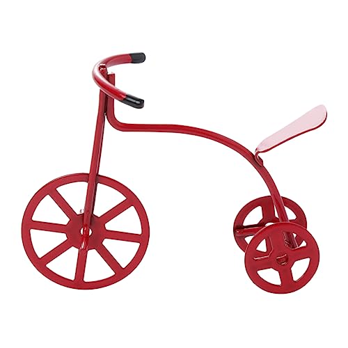 Vaguelly Mini Trike Modell Rot Puppenhaus Zubehör für Kreative Dekoration und Spielspaß Möbel für Kinderzimmer und Heimgestaltung von Vaguelly
