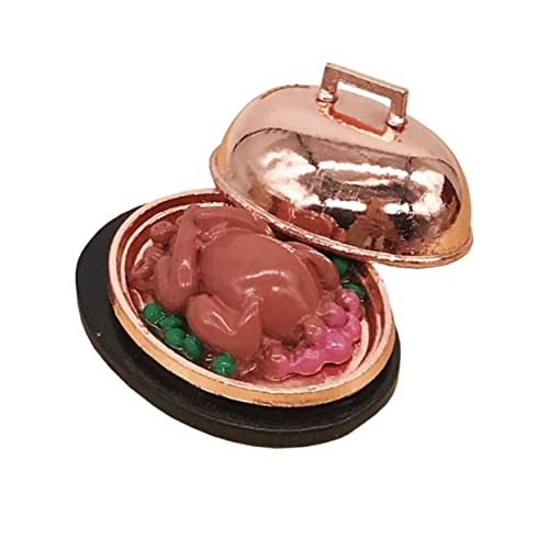 Vaguelly Mini Truthahn Modell aus Hochwertigem Resin Langlebige Puppenhaus Dekoration für Fördert Kreativität und Vorstellungskraft Zubehör für Spielhäuser und Tischdekoration von Vaguelly