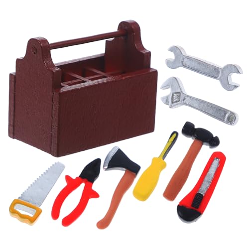 Vaguelly Puppenhaus Spielzeugset Mini Werkzeugkasten Für Puppenhaus 1 Set Mit Realistischen Miniaturwerkzeugen Für Ideal Für Rollenspiele Und Miniatur Dekoration Miniatur Werkzeugkasten Vaguelly Puppenhaus Spielzeugset Mini Werkzeugkasten Für Puppenhaus 1 Set Mit Realistischen Miniaturwerkzeugen Für Ideal Für Rollenspiele Und Miniatur Dekoration Miniatur Werkzeugkasten von Vaguelly
