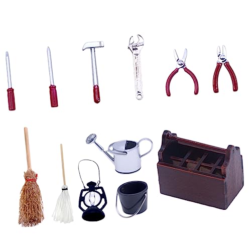Vaguelly 1 Set Miniatur Werkzeugkasten Zubehör Für Puppenhaus Mini Reparaturwerkzeuge Und Dekorative Accessoires 12 Teile Perfekt Für Miniatur Puppenhaus Und Garten Deko Vaguelly 1 Set Miniatur Werkzeugkasten Zubehör Für Puppenhaus Mini Reparaturwerkzeuge Und Dekorative Accessoires 12 Teile Perfekt Für Miniatur Puppenhaus Und Garten Deko von Vaguelly