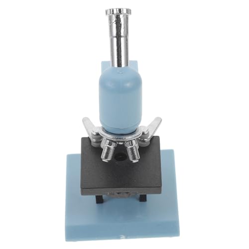Vaguelly Mini-mikroskop Mini- Spielzeughaus Kinderspielzeug Modelle Ornamentsimulationsmikroskop Simulations-minimikroskop Desktop-Modell Versuchsmodell Plastik Blue von Vaguelly