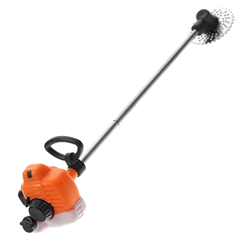 Vaguelly Mini-rasenmäher Winzig Gras Miniatur Klein Rasenmäher -rasenmäher Puppenhaus-rasenmäher-Modell Mini-mäher PVC Orange von Vaguelly