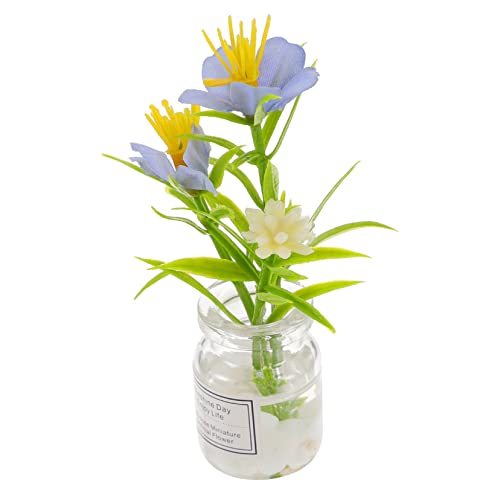 Vaguelly Miniatur Bonsai Künstliche Pflanze Dekorative Mini Topfpflanze für Puppenhäuser und Miniaturlandschaften Deko für Kleine Räume Blau Vaguelly Miniatur Bonsai Künstliche Pflanze Dekorative Mini Topfpflanze für Puppenhäuser und Miniaturlandschaften Deko für Kleine Räume Blau von Vaguelly