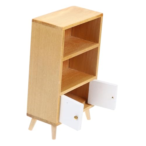 Vaguelly Miniatur Bücherregal Doll House Möbel Mini Einrichtungsschrank Kleine Möbeldekoration von Vaguelly