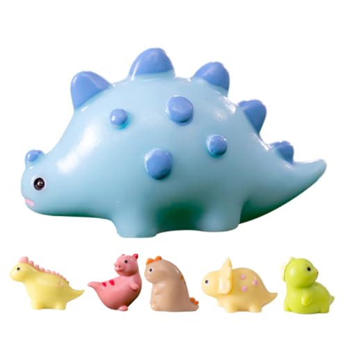 Vaguelly Miniatur Dinosaurier Figuren Aus Harz Bunte Deko Modelle Für Mikro Landschaften Garten Puppenhaus Und DIY Projekte Niedliche Dinosaurier Ornamente Verschiedenen von Vaguelly