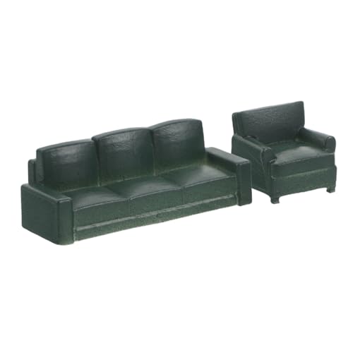 Vaguelly Miniatur Dollhouse Sofa Maßstab Realistische Mini Couch Modell für Mini Raumdekoration Miniaturmöbel für DIY Projekte und Kreative Fotografie von Vaguelly