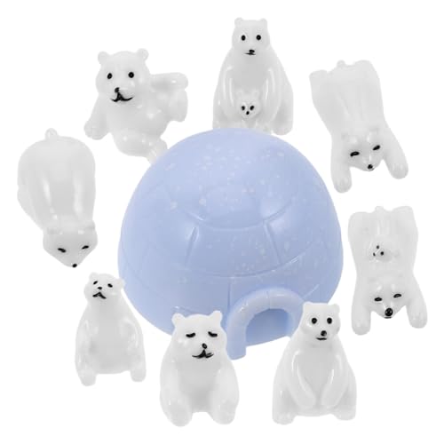 Vaguelly Miniatur Eisbären Figuren Set Mit Mini Iglo Realistische Arctic Tiermodelle Für DIY Mikrogarten Und Winzige Tier Dekoration Im Winterlandschaftsdesign Vaguelly Miniatur Eisbären Figuren Set Mit Mini Iglo Realistische Arctic Tiermodelle Für DIY Mikrogarten Und Winzige Tier Dekoration Im Winterlandschaftsdesign von Vaguelly