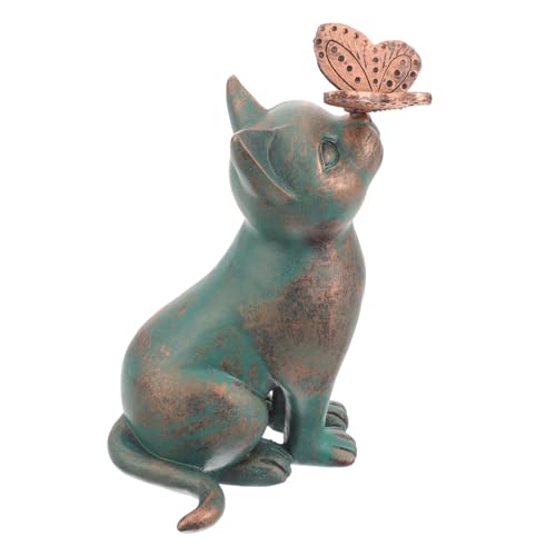 Vaguelly Miniatur Katzenfigur Resin Mit Schmetterling Niedliche Dekoration Für Zuhause Büro Und Garten Einzigartige Kleine Tierfigur Für Katzenliebhaber Vaguelly Miniatur Katzenfigur Resin Mit Schmetterling Niedliche Dekoration Für Zuhause Büro Und Garten Einzigartige Kleine Tierfigur Für Katzenliebhaber von Vaguelly