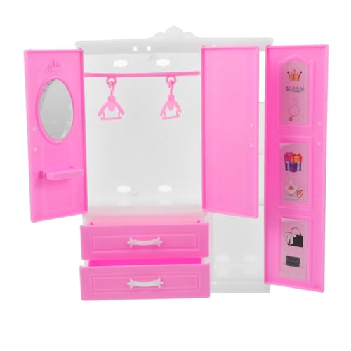 Vaguelly Miniatur Kleiderschrank Für Puppenhäuser Mini Schrank Im Prinzessinnen Stil Für Puppen Mit Kleider Organizer Rollenspielmöbel Für Die Dekoration des Kinderzimmers Vaguelly Miniatur Kleiderschrank Für Puppenhäuser Mini Schrank Im Prinzessinnen Stil Für Puppen Mit Kleider Organizer Rollenspielmöbel Für Die Dekoration des Kinderzimmers von Vaguelly