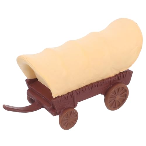 Vaguelly Miniatur Kutsche Modell aus Kunststoff Detailreiche Miniaturwagen Dekoration für Puppenhaus Garten und Regal Kreatives Sammlerstück für Desktop und Landschaft Langlebig und von Vaguelly