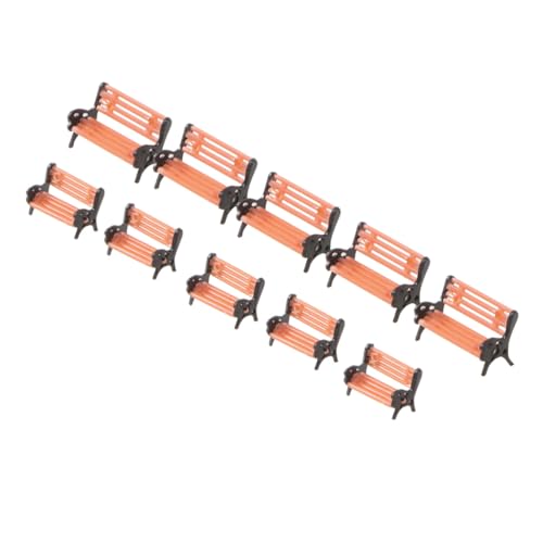 Vaguelly Miniatur Parkbank Modell Für Modelleisenbahn Und Puppenhaus 1/150 Und 1/100 Maßstab Landschaftsdekorationen Long Chair Gartenbank Zubehör von Vaguelly