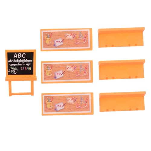Vaguelly Miniatur Puppenhaus Klassenzimmer Mini Schreibtisch mit Tafel und Stuhl Stabiler Spieltisch für Rollenspiele in Kinderzimmer Kindergarten und Zuhause Vaguelly Miniatur Puppenhaus Klassenzimmer Mini Schreibtisch mit Tafel und Stuhl Stabiler Spieltisch für Rollenspiele in Kinderzimmer Kindergarten und Zuhause von Vaguelly