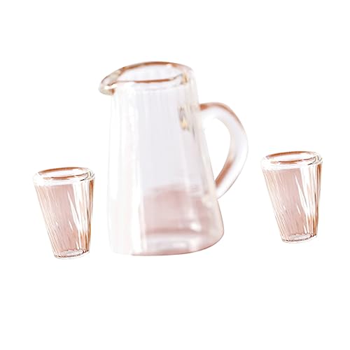 Vaguelly Miniatur-teekessel Teetasse Simuliertes Glas Mini- Requisiten Spielzeug Abschluss-Design von Vaguelly