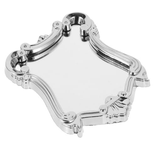 Vaguelly Miniatur Spiegel für Puppenhaus Silberner Mini Spiegel aus Kunststoff Leichtes Badezimmer Zubehör Kleine Deko für Mini Möbel Sicher und Platzsparend für Miniatur Szenen Vaguelly Miniatur Spiegel für Puppenhaus Silberner Mini Spiegel aus Kunststoff Leichtes Badezimmer Zubehör Kleine Deko für Mini Möbel Sicher und Platzsparend für Miniatur Szenen von Vaguelly