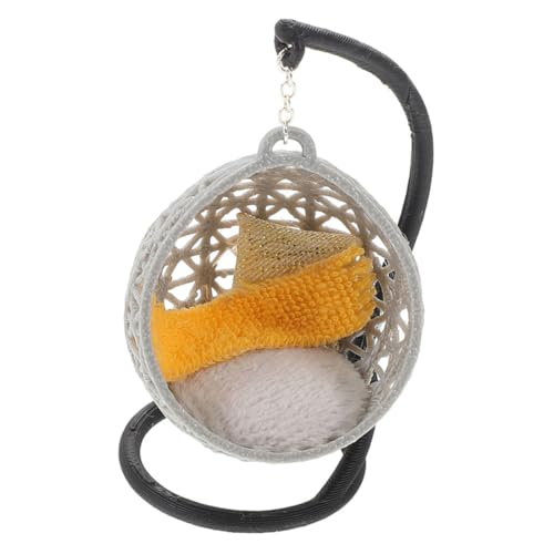 Vaguelly Miniatur Swingstuhl Modell für Puppenhaus Hochwertige Möbeldekoration für Sandkasten und Schreibtisch Beweglicher Stuhl für Charmante Kleinen Räumen Vaguelly Miniatur Swingstuhl Modell für Puppenhaus Hochwertige Möbeldekoration für Sandkasten und Schreibtisch Beweglicher Stuhl für Charmante Kleinen Räumen von Vaguelly