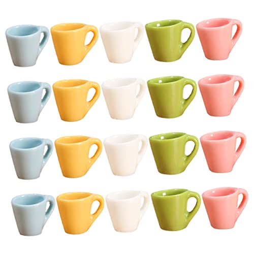 Vaguelly Mini-Becher 20-teiliges Miniatur-Becher-Set 5 Farben Miniatur-wasserbecher für Jungen und Mädchen Harz-Miniatur-Becher für Puppenhaus Vaguelly Mini-Becher 20-teiliges Miniatur-Becher-Set 5 Farben Miniatur-wasserbecher für Jungen und Mädchen Harz-Miniatur-Becher für Puppenhaus von Vaguelly
