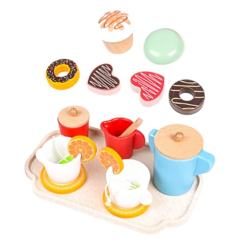 Vaguelly Miniatur Teeservice Holzspielzeug für Rollenspiele Teiliges Set für Kreative Teeparty Szenen für Fördert Soziale Fähigkeiten und Fantasie Vaguelly Miniatur Teeservice Holzspielzeug für Rollenspiele Teiliges Set für Kreative Teeparty Szenen für Fördert Soziale Fähigkeiten und Fantasie von Vaguelly