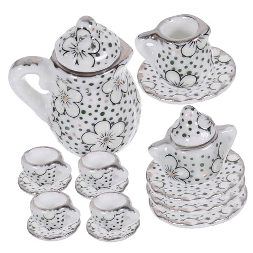 Vaguelly Miniatur Teeservice Set Für Puppenhaus 15 Teiliges Set Mit Tassen Untertassen Und Tellern Perfekte Dekoration Für Miniatur Landschaften Und Spielzeugküchen Vaguelly Miniatur Teeservice Set Für Puppenhaus 15 Teiliges Set Mit Tassen Untertassen Und Tellern Perfekte Dekoration Für Miniatur Landschaften Und Spielzeugküchen von Vaguelly