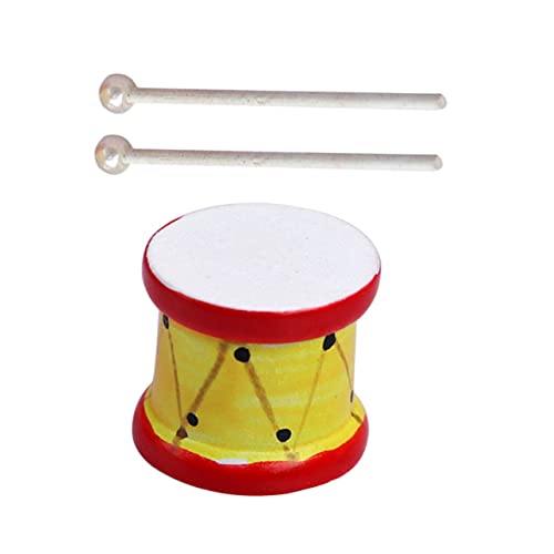 Vaguelly Miniatur Trommelset mit Kleinen Trommel und Holzschlegeln Handgefertigtes Puppenhaus Zubehör Dekoratives Miniatur Schlaginstrument für Schreibtischdekoration und Kinderspielzeug Vaguelly Miniatur Trommelset mit Kleinen Trommel und Holzschlegeln Handgefertigtes Puppenhaus Zubehör Dekoratives Miniatur Schlaginstrument für Schreibtischdekoration und Kinderspielzeug von Vaguelly