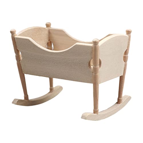 Vaguelly Mini Cradle Dollhouse Accessory Holz Mini Babybett Für Puppenhaus Kinderzimmer Dekoration Detailreiches Und Kreatives Design Für Kleine Puppen Und Spielzeug Vaguelly Mini Cradle Dollhouse Accessory Holz Mini Babybett Für Puppenhaus Kinderzimmer Dekoration Detailreiches Und Kreatives Design Für Kleine Puppen Und Spielzeug von Vaguelly
