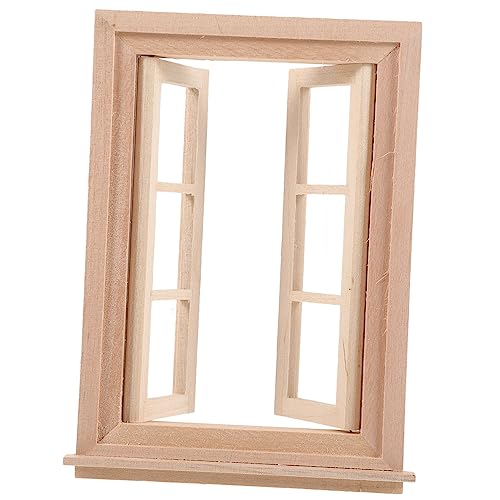 Vaguelly Miniatur Holzfenster Für Maßstab Fächer Design Geeignet Für Projekte Spielzeug Dekoration Und Fotografie Requisiten von Vaguelly