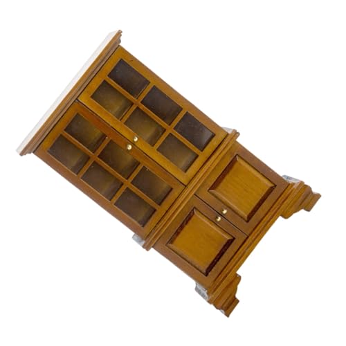 Vaguelly Miniatur-möbelschränke Puppenhaus Deko Mini-hausschmuck Mikro-landschaftsverzierungen Miniatur-Outdoor-Tools Zubehör Für Puppenhäuser Kleines Hauszubehör Brown Birke von Vaguelly