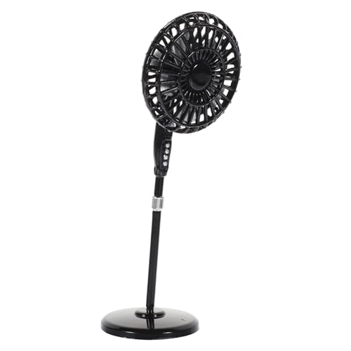 Vaguelly Miniatur-szenenspielzeug Puppenhaus-Modell Miniatur-haushaltsgerät Puppenhaus-Fan Puppenhauszubehör Mini-Fan Mini-Modell Mit Elektrischem Lüfter Puppenhausgerät Black Zinklegierung von Vaguelly