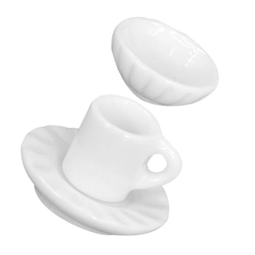 Vaguelly Miniaturkaffee Tassen für Puppenhaus Teiliges Zubehör Kaffeetassen Teller Schüsseln Realistisches DIY Küchenaccessoire für Miniaturhäuser Leicht und Platzsparend Vaguelly Miniaturkaffee Tassen für Puppenhaus Teiliges Zubehör Kaffeetassen Teller Schüsseln Realistisches DIY Küchenaccessoire für Miniaturhäuser Leicht und Platzsparend von Vaguelly