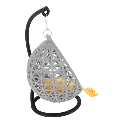 Vaguelly Miniaturmöbel Mini Hauszubehör Kleiner Schaukelstuhl Modell Mini Schaukelstuhl Kleiner Stuhl Miniaturstühle Für Puppenhaus Mini Möbel Ornament Miniatur DIY Modell von Vaguelly