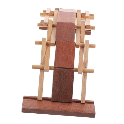 Vaguelly Modell Bogenbrücke holzspielzeug bastelzeug Wissenschaftliches Experiment- DIY Holzbogenbrücke Handwerk Bogenbrücke aus Holz selber Machen hölzern von Vaguelly