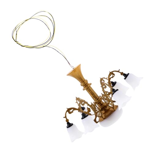 Vaguelly Miniatur Kronleuchter Für Puppenhaus Hängende Deckenlampe Format Aus Robustem Für Mikrolandschaft Wohnzimmer Deko Einfach Zu Verwenden Und Langlebig von Vaguelly