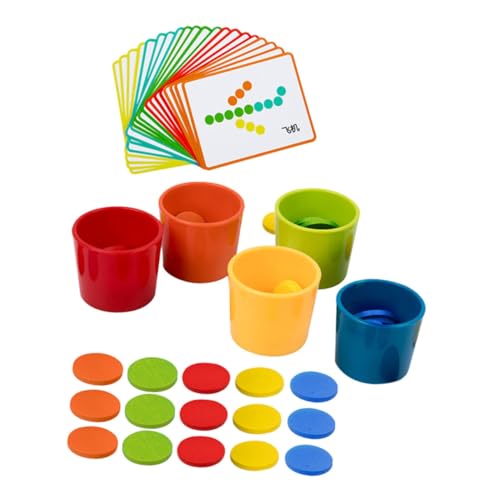 Vaguelly Montessori 1 3 Jahre Holzfarbenspiel Mit Sortierbechern Für Pädagogisches Lernspielzeug Zur Der Farberkennung Und Motorischen Fähigkeiten Vaguelly Montessori 1 3 Jahre Holzfarbenspiel Mit Sortierbechern Für Pädagogisches Lernspielzeug Zur Der Farberkennung Und Motorischen Fähigkeiten von Vaguelly
