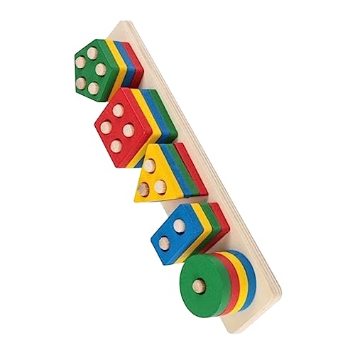 Vaguelly Montessori Holzspielzeug Teiliges Farb und Formsortierspiel für Kleinkinder Ab Jahr Motorikförderndes Lernspielzeug zur Farberkennung und Feinmotorikentwicklung Vaguelly Montessori Holzspielzeug Teiliges Farb und Formsortierspiel für Kleinkinder Ab Jahr Motorikförderndes Lernspielzeug zur Farberkennung und Feinmotorikentwicklung von Vaguelly