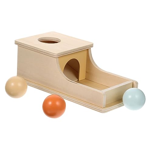 Vaguelly Münzbox -lehrwerkzeug Geschicklichkeitsspielzeug Feinmotor - Motorikspielzeug Kleinkind Rätsel Lernspielzeug Für Kleinkinder Lernen Kinderspielzeug Holz von Vaguelly