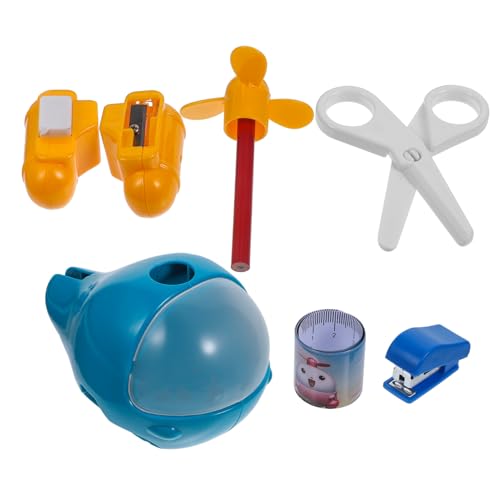 Vaguelly Multifunktionales DIY Schulset Flugzeug Form Schreibwaren Lernspielzeug für Mädchen Jungen Komplettes mit Stift Radierer Schere Lineal Blau Pädagogisch und Sicher Vaguelly Multifunktionales DIY Schulset Flugzeug Form Schreibwaren Lernspielzeug für Mädchen Jungen Komplettes mit Stift Radierer Schere Lineal Blau Pädagogisch und Sicher von Vaguelly