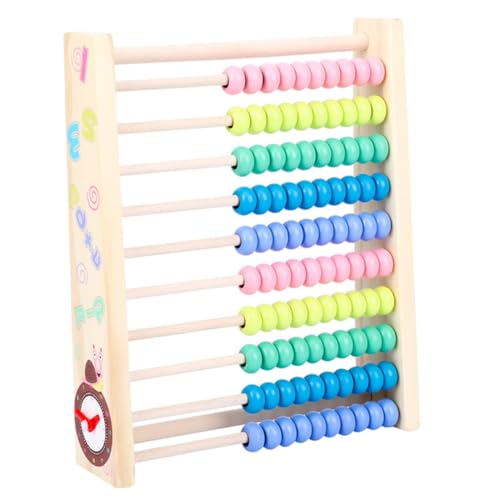 Vaguelly Mathe-lernwerkzeug Für Kinder - 1 Stück Abakus-ständer Aus Holz Mit Zeichenbrett Lernspielzeug Alter 3-10 von Vaguelly