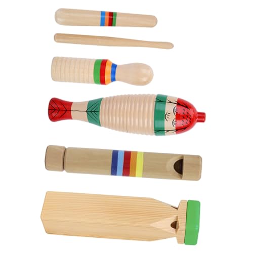 Vaguelly Musikinstrument Set für Teiliges Set aus Holz mit Resonator für Kleinkinder und Frühkindliche Bildung Fördert Kreativität und Hörverständnis von Vaguelly