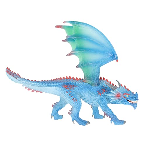 Vaguelly Neuartiges Dinosaurierspielzeug buchregal Dekoration für Babydusche Handpuppe Krokodil dekorative Dinosaurierfigur Dinosaurier-Simulationsmodell PVC Blue von Vaguelly